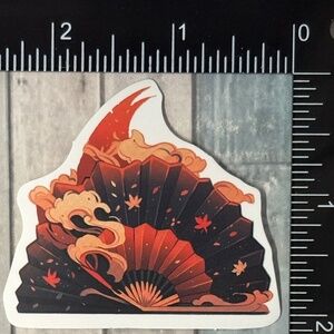 🌀10/$10🌀 Japanese-Style Fan Reusable Waterproof Vinyl Sticker Decal